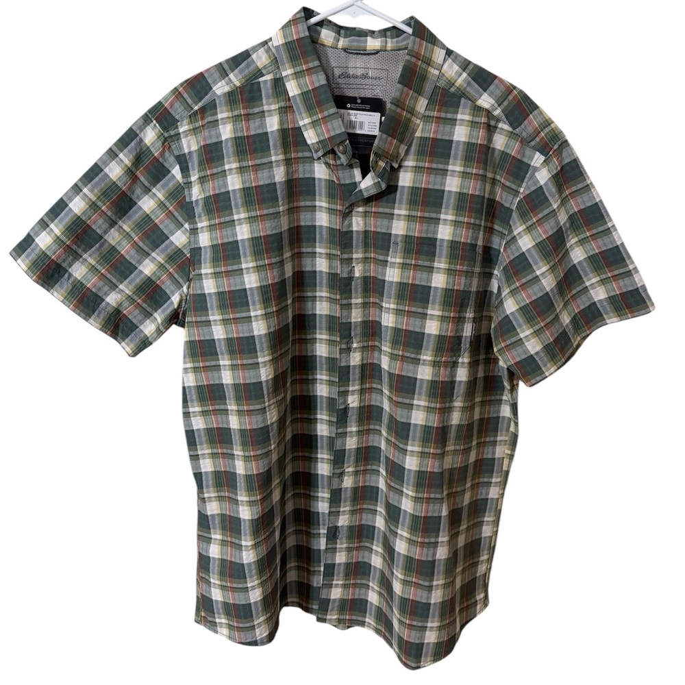 Eddie Bauer Multicolor Plaid Button Down Shirt